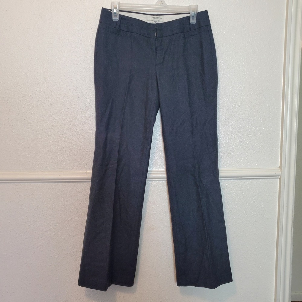 Banana Republic Jackson Fit Gray Wool Blend Dress Pants Petite 4P 681027-01 - Picture 1 of 13